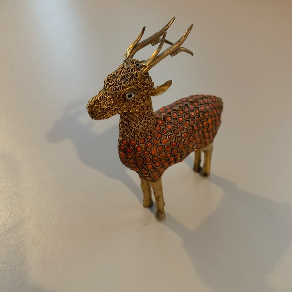 Stunning Brass Deer Figurine